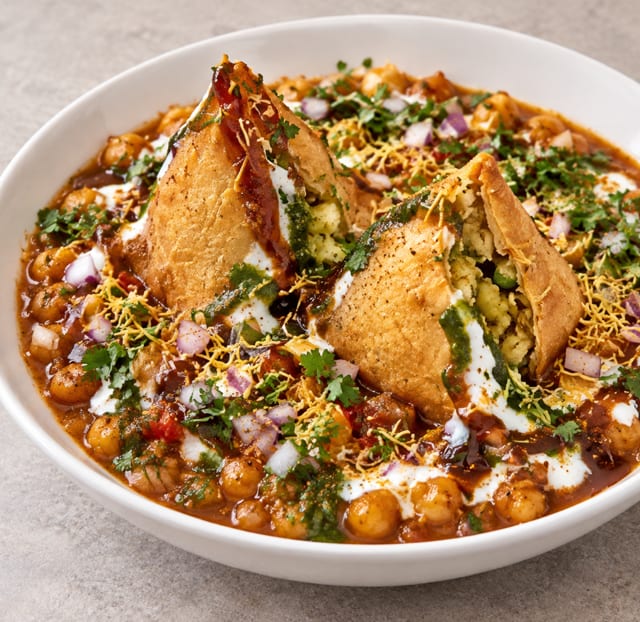 Samosa Chaat (N).