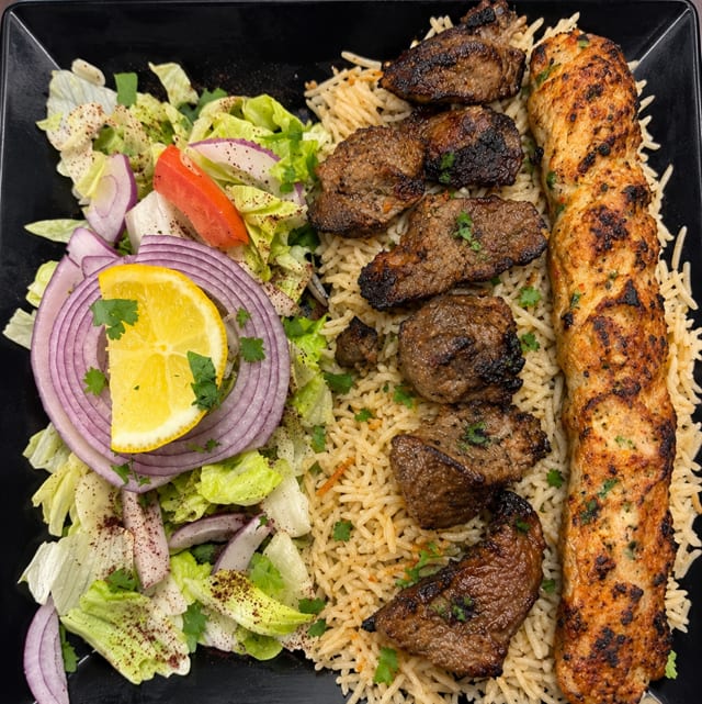 Chicken Seekh & Lamb Combo.