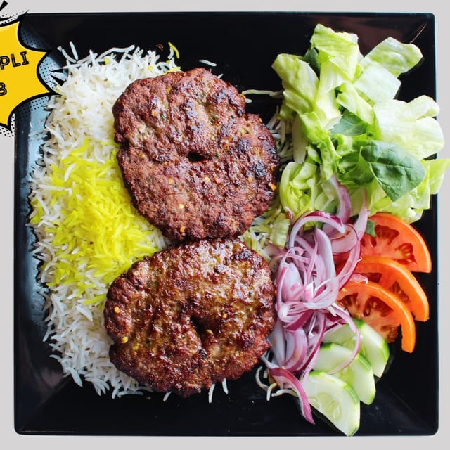 Chapli Kabob Platter (N).