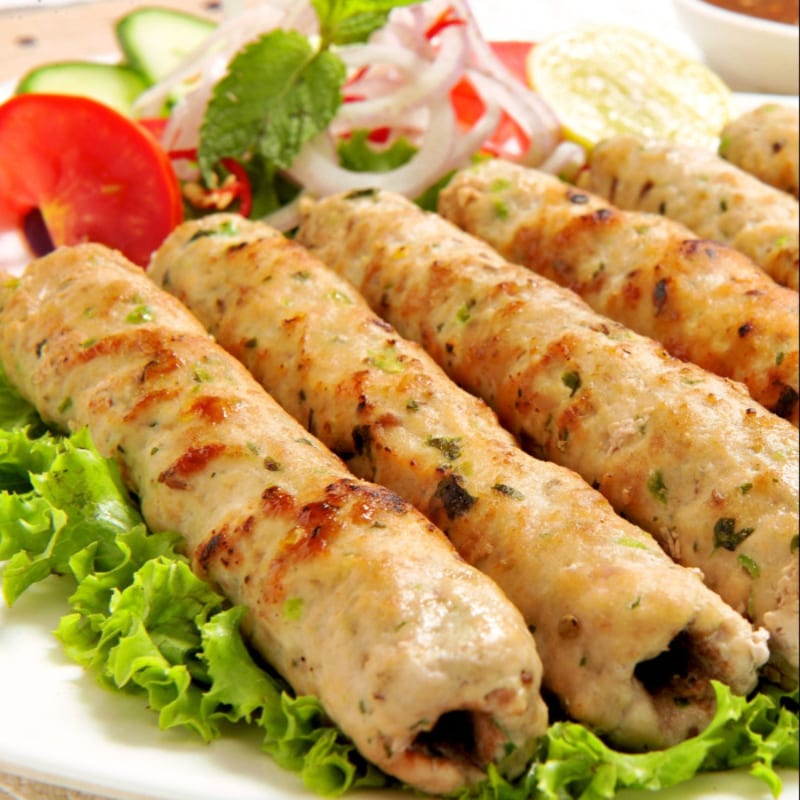Chicken Seekh Kabob.